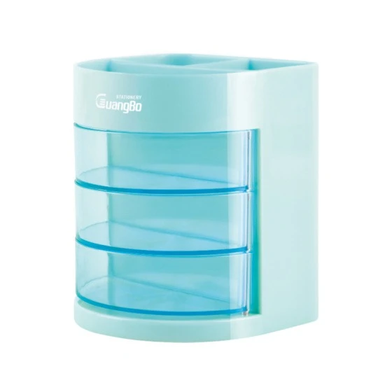 Desk Set Guangbo Pen Holder 3 Layers HWH06351 / Tempat Pensil Meja Dengan Laci / Desk Pen Organizer